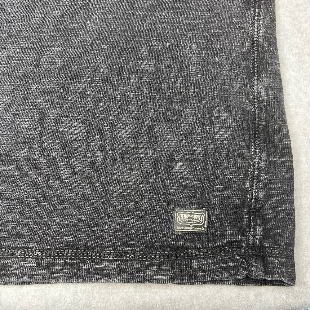 Vtg Denim & Supply Ralph Lauren Mens L Distress Long Sleeve Shirt Skull & Arrows - Picture 8 of 10
